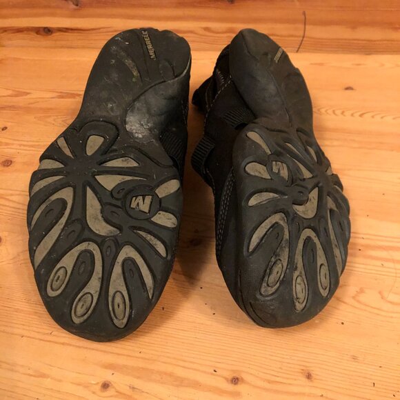 Mimosa Sport Suede & Leather Trail Hiking Running Sandal in Black - Picture 10 of 12